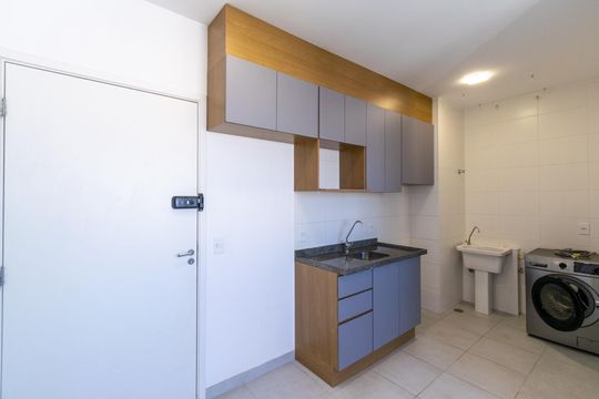 Cozinha de apartamento para alugar com 2 quartos, 40m² em Vila Paulista, São Paulo