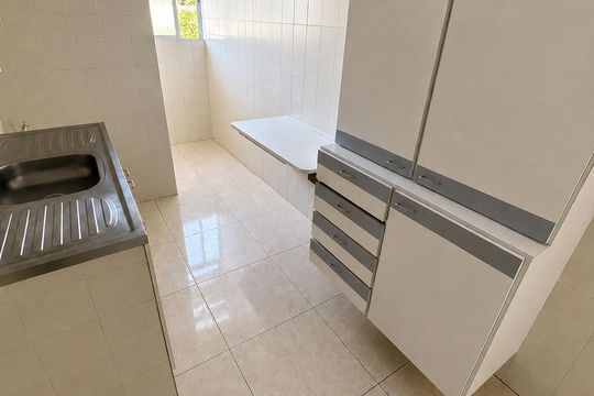 Cozinha de apartamento à venda com 2 quartos, 63m² em Vila do Encontro, São Paulo