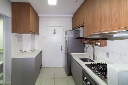 Cozinha de apartamento para alugar com 2 quartos, 36m² em Vila Ema, São Paulo