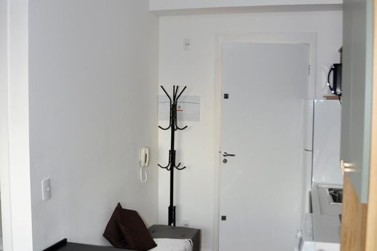 Kitnet / studio - Quarto, Cozinha e Área de Serviço de kitnet/studio à venda com 1 quarto, 17m² em Chácara Inglesa, São Paulo