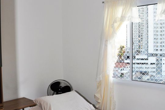 Kitnet / studio - Quarto, Cozinha e Área de Serviço de kitnet/studio à venda com 1 quarto, 17m² em Chácara Inglesa, São Paulo