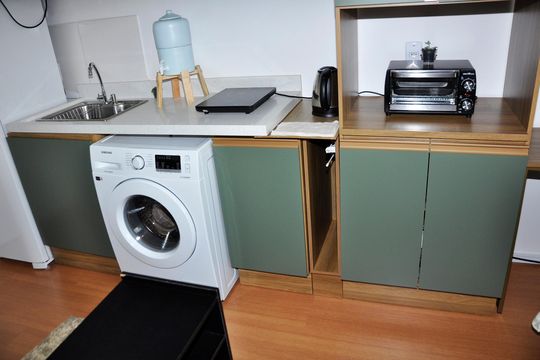 Kitnet / studio - Quarto, Cozinha e Área de Serviço de kitnet/studio à venda com 1 quarto, 17m² em Chácara Inglesa, São Paulo