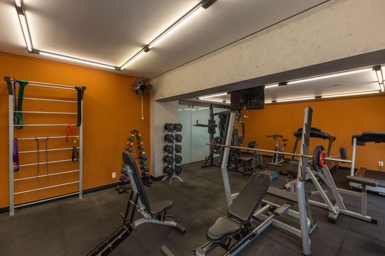 Área comum - Academia de apartamento à venda com 2 quartos, 87m² em Vila da Serra, Nova Lima
