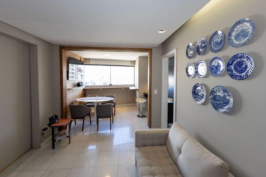 Sala 1 de apartamento à venda com 2 quartos, 87m² em Vila da Serra, Nova Lima