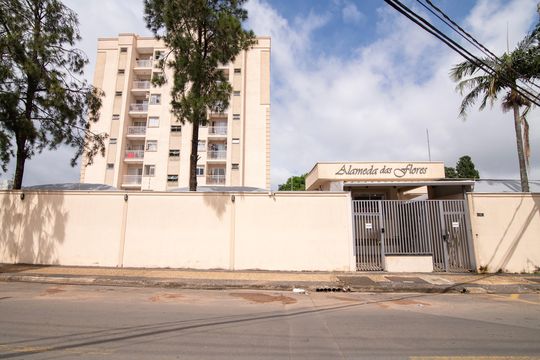 Fachada do Condomínio de apartamento para alugar com 2 quartos, 66m² em Jardim Santa Izabel, Hortolândia