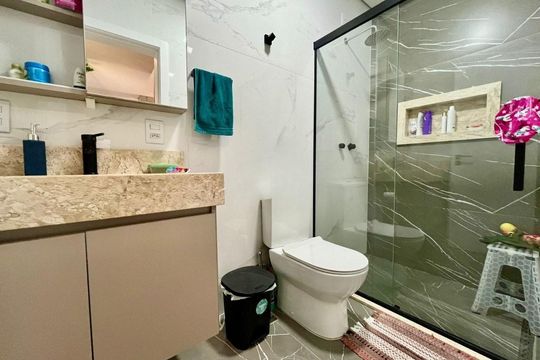 Banheiro 1 de casa de condomínio para alugar com 4 quartos, 211m² em Centro, Gravataí