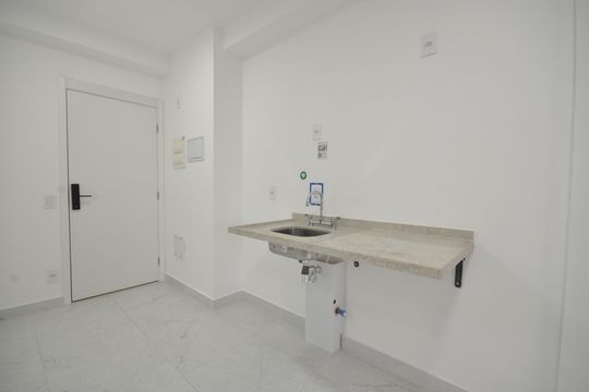 Cozinha de kitnet/studio à venda com 1 quarto, 27m² em Tucuruvi, São Paulo