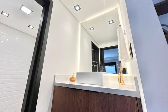 Banheiro de apartamento à venda com 1 quarto, 62m² em Jardim São Paulo, São Paulo