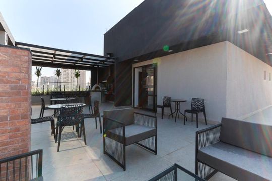 Área comum - Churrasqueira de kitnet/studio à venda com 1 quarto, 39m² em Jardim São Paulo, São Paulo