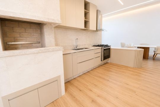 Cozinha de casa de condomínio para alugar com 3 quartos, 130m² em Neópolis, Gravataí