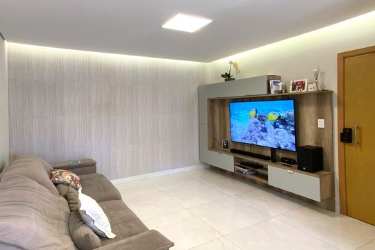 Sala de apartamento à venda com 3 quartos, 96m² em Nova Vista, Belo Horizonte