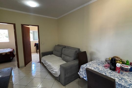 Sala - Cozinha de apartamento à venda com 2 quartos, 104m² em Vila Marina, Santo André