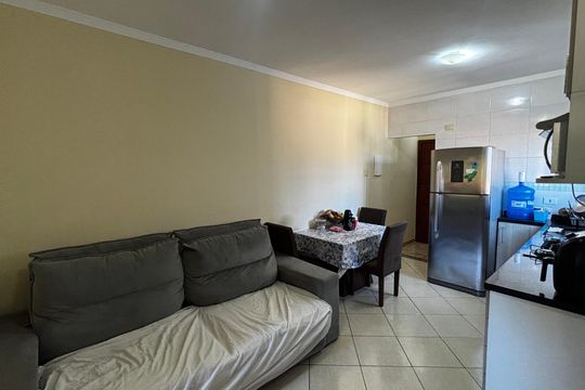 Sala - Cozinha de apartamento à venda com 2 quartos, 104m² em Vila Marina, Santo André