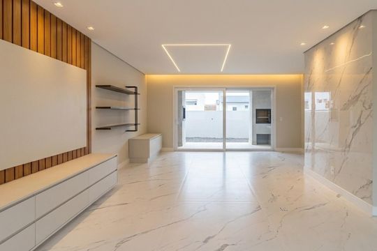 Sala de casa de condomínio para alugar com 3 quartos, 78m² em Jansen, Gravataí