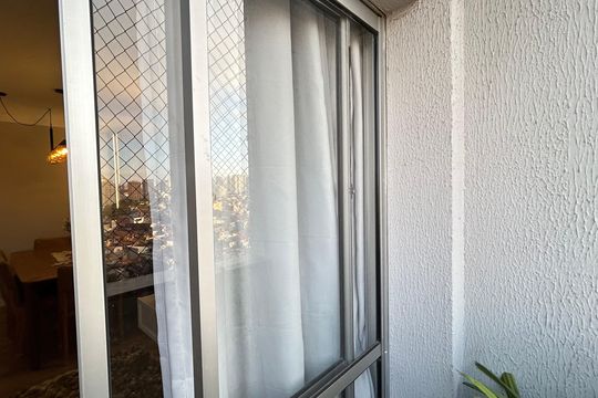 Varanda da Sala de apartamento à venda com 2 quartos, 52m² em Vila Augusta, Guarulhos