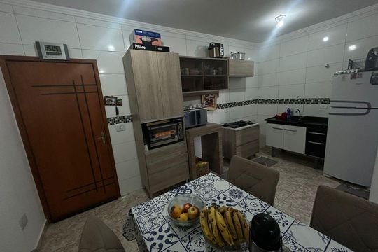 Cozinha de apartamento à venda com 2 quartos, 42m² em Vila Luzita, Santo André