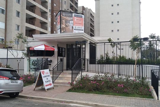 Fachada de apartamento à venda com 2 quartos, 59m² em Vila Bandeirantes, São Paulo