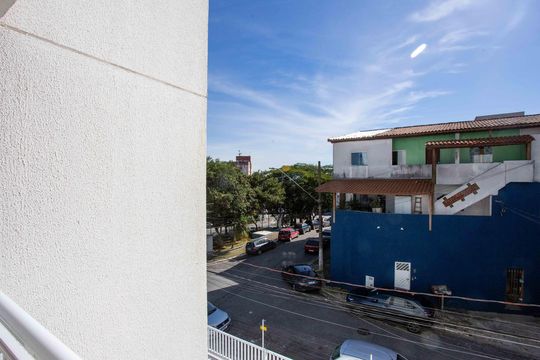 Varanda da Sala de apartamento à venda com 2 quartos, 51m² em Vila Maria Leonor, Diadema