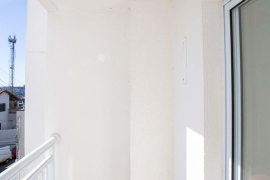 Varanda da Sala de apartamento à venda com 2 quartos, 51m² em Vila Maria Leonor, Diadema