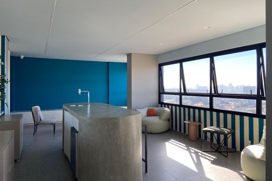 Área comum de apartamento para alugar com 1 quarto, 26m² em Vila Sonia, São Paulo