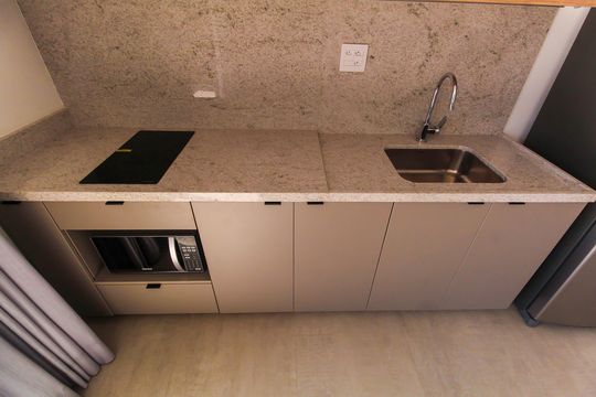 Cozinha de kitnet/studio para alugar com 1 quarto, 43m² em Jardim Analia Franco, São Paulo