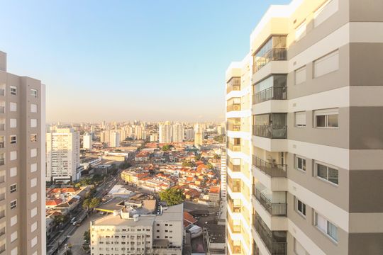 Varanda - Vista de apartamento à venda com 2 quartos, 55m² em Tatuapé, São Paulo