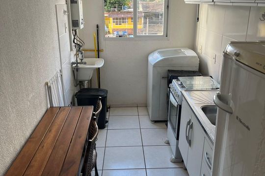 Cozinha de apartamento à venda com 2 quartos, 42m² em Campo Grande, Rio de Janeiro