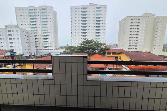 Varanda da Sala de apartamento para alugar com 4 quartos, 145m² em Cidade da Criança, Praia Grande