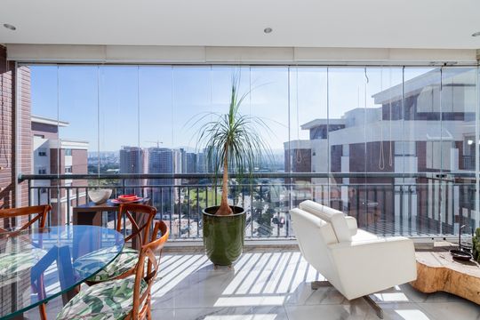 Varanda da Sala de apartamento para alugar com 3 quartos, 170m² em Água Branca, São Paulo