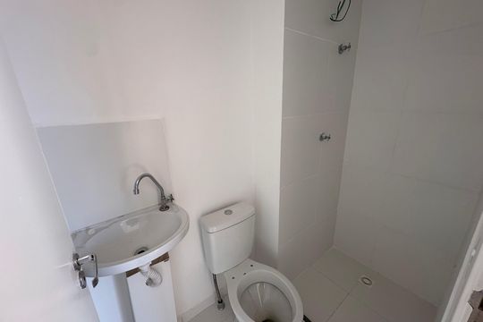 Banheiro de apartamento para alugar com 2 quartos, 37m² em Vila das Belezas, São Paulo