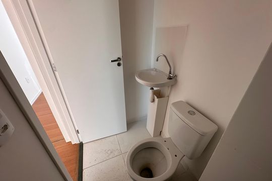 Banheiro de apartamento para alugar com 2 quartos, 37m² em Vila das Belezas, São Paulo