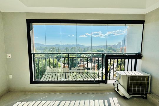 Vista da Varanda de apartamento para alugar com 2 quartos, 64m² em Alphaville Empresarial, Barueri