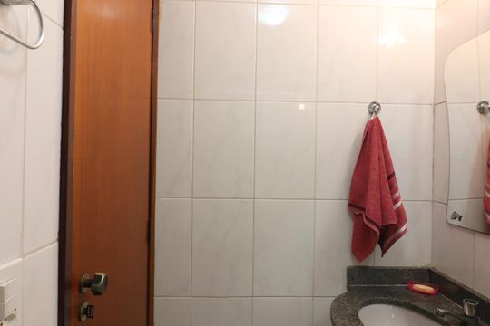 Quarto 1 - Suíte Banheiro  de apartamento à venda com 2 quartos, 77m² em Vila Euclides, São Bernardo do Campo