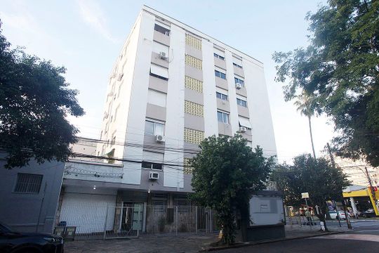 Fachada de apartamento à venda com 2 quartos, 80m² em Menino Deus, Porto Alegre