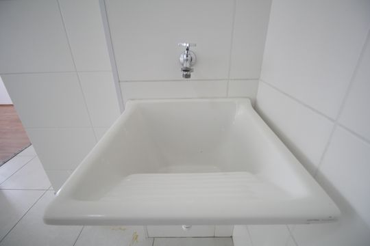 Cozinha e Área de Serviço Torneira Tanque de apartamento à venda com 2 quartos, 32m² em Jardim Celeste, São Paulo