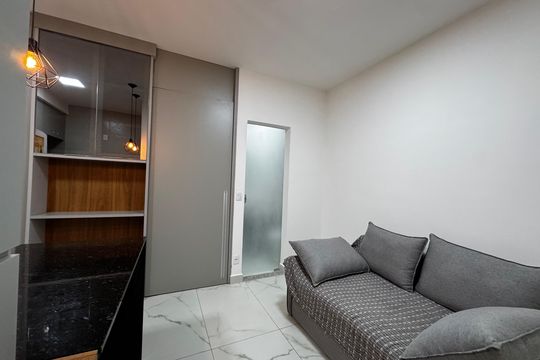 Sala/cozinha de apartamento para alugar com 1 quarto, 32m² em Estoril, Belo Horizonte
