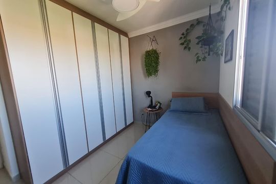 Quarto de apartamento à venda com 3 quartos, 73m² em Jardim Boa Esperança, Campinas