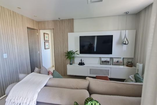 Sala de apartamento à venda com 3 quartos, 73m² em Jardim Boa Esperança, Campinas
