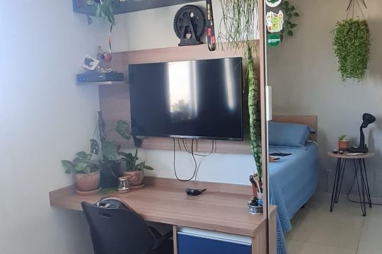 Sala de apartamento à venda com 3 quartos, 73m² em Jardim Boa Esperança, Campinas