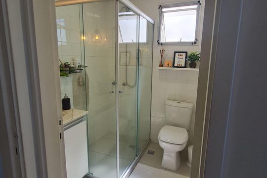 Banheiro de apartamento à venda com 3 quartos, 73m² em Jardim Boa Esperança, Campinas