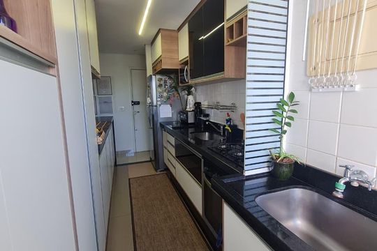 Cozinha de apartamento à venda com 3 quartos, 73m² em Jardim Boa Esperança, Campinas