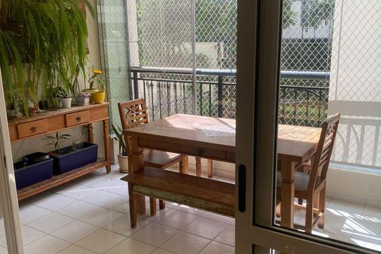 Varanda de apartamento à venda com 3 quartos, 107m² em Indianópolis, São Paulo