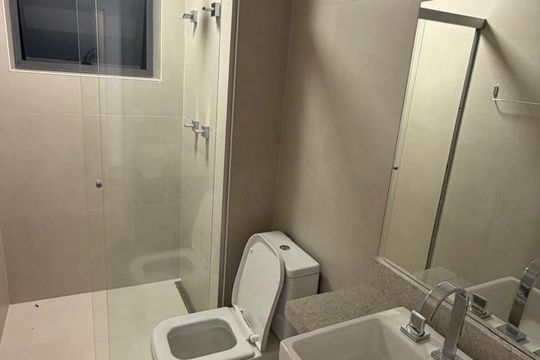 Banheiro de apartamento para alugar com 3 quartos, 142m² em Jardim Morumbi, São Paulo