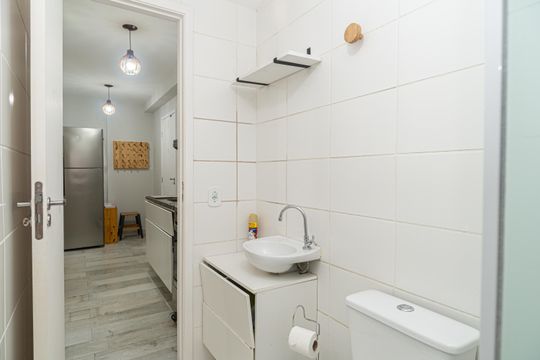 Banheiro de apartamento para alugar com 2 quartos, 34m² em Consolação, São Paulo