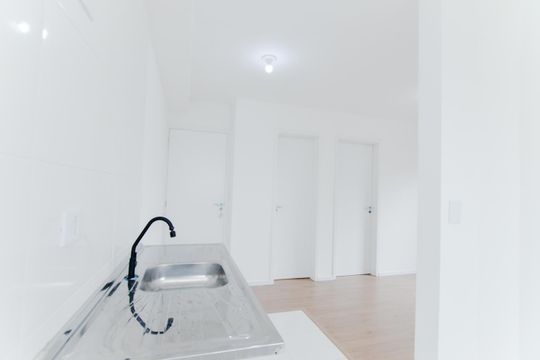 Cozinha de apartamento para alugar com 2 quartos, 42m² em Vila Nova Bonsucesso, Guarulhos