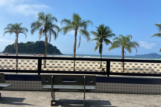 Área externa de apartamento para alugar com 1 quarto, 74m² em José Menino, Santos