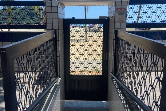 Área externa de apartamento para alugar com 1 quarto, 74m² em José Menino, Santos