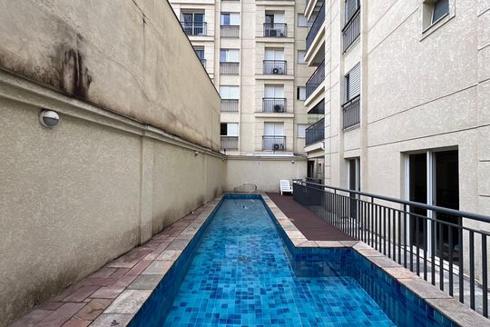 Piscina de apartamento para alugar com 2 quartos, 60m² em Jardim Paulista, São Paulo