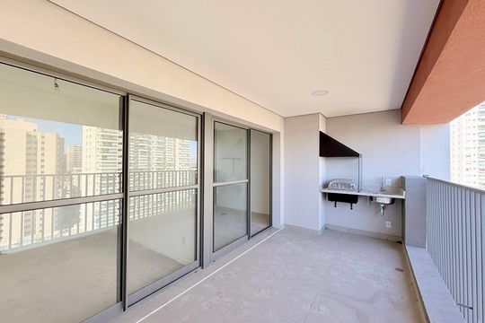 Varanda de apartamento à venda com 3 quartos, 95m² em Santo Amaro, São Paulo