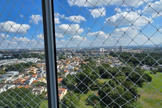 Vista da Varanda da Sala/cozinha de apartamento para alugar com 2 quartos, 69m² em Vila Branca, Jacareí